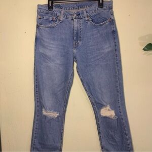 Levi’s 511 distressed slim fit jeans